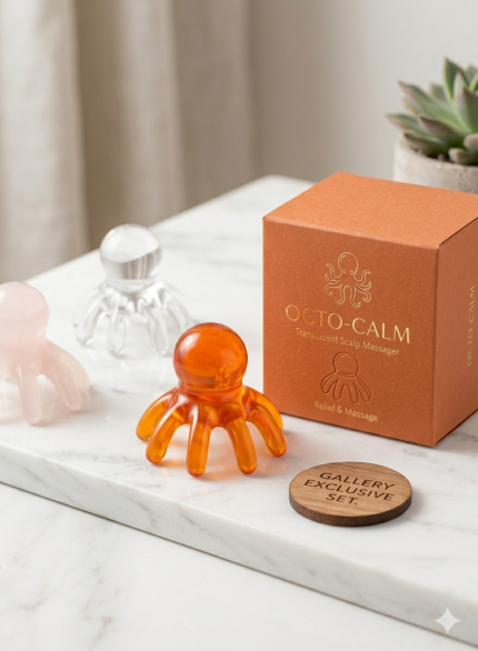 Mini Octopus Scalp Massager(Combo) – Handheld Manual Head Relaxation Tool for Stress Relief & Hair Health